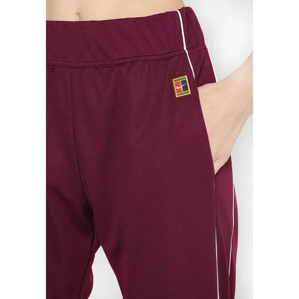 Nike Tennis Court Warm Up Pants Joggers Burgundy Women’s Small Training